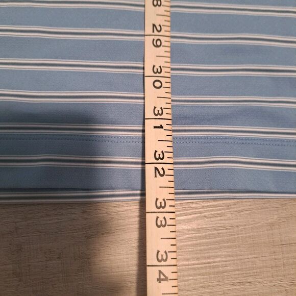 Nike Golf Shirt Mens XXL Dri Fit Polo Shirt Collar Vent Blue Logo Tatum Ranch - Picture 5 of 9